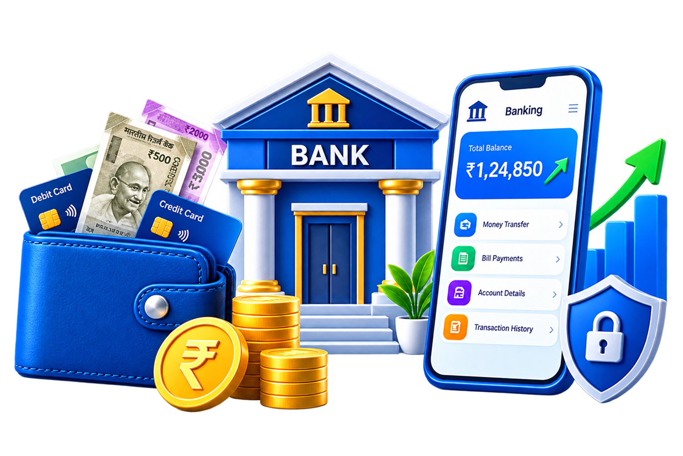 Bank Integration 3D Illustration